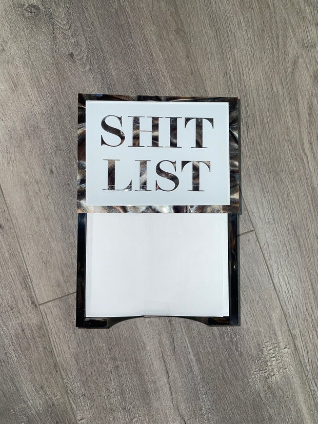 Acrylic Note Pad with Paper