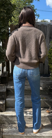Orly Layered Sweater/Shirt Combo