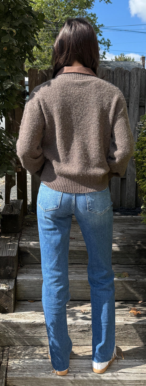 Orly Layered Sweater/Shirt Combo