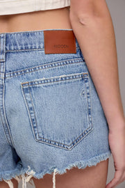 Kayla Relaxed Rivet Jean Shorts