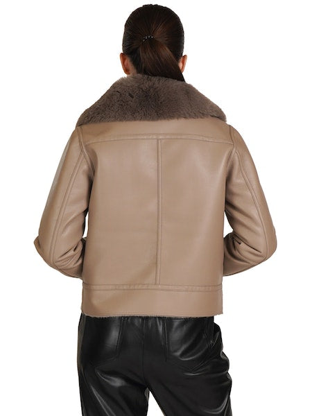 Alana Faux Leather Jacket