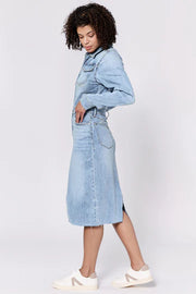 Renee Long Sleeve Fitted Denim Dress