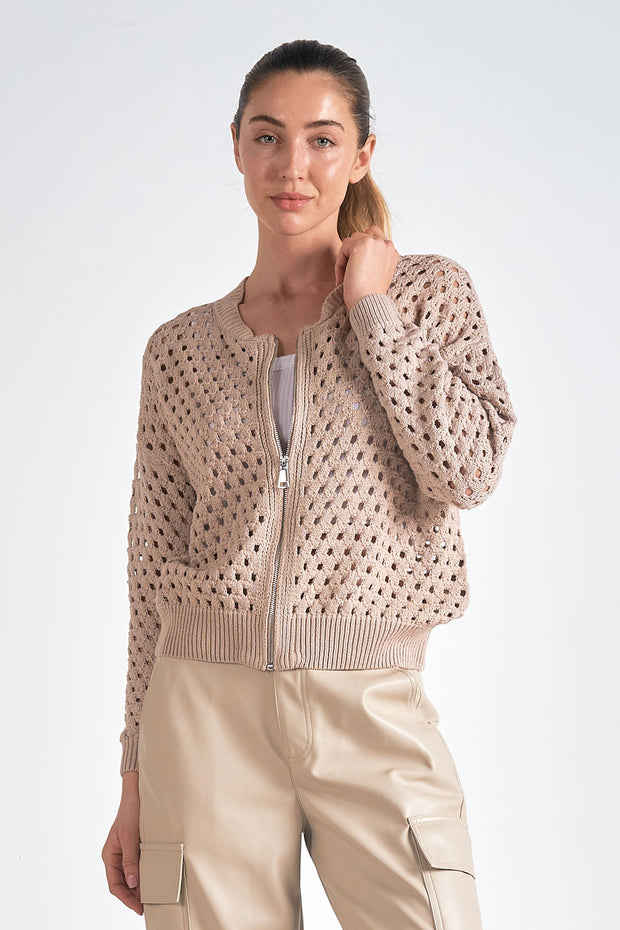 Candice Zip Cardigan Sweater