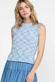 Nadia Lace Trimmed Sleeveless Sweater