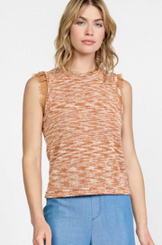 Nadia Lace Trimmed Sleeveless Sweater
