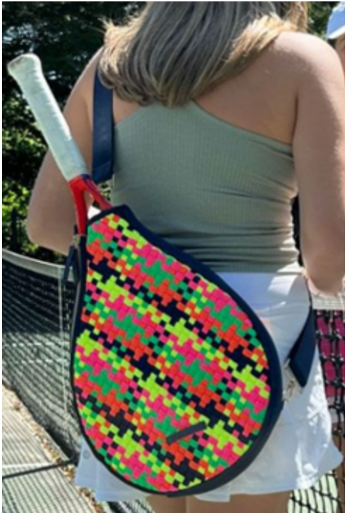 Woven Multicolored Neoprene Tennis Racket Cover