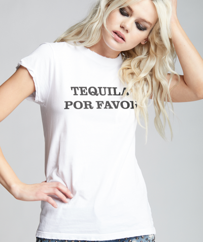 Tequila Por Favor Tee - White