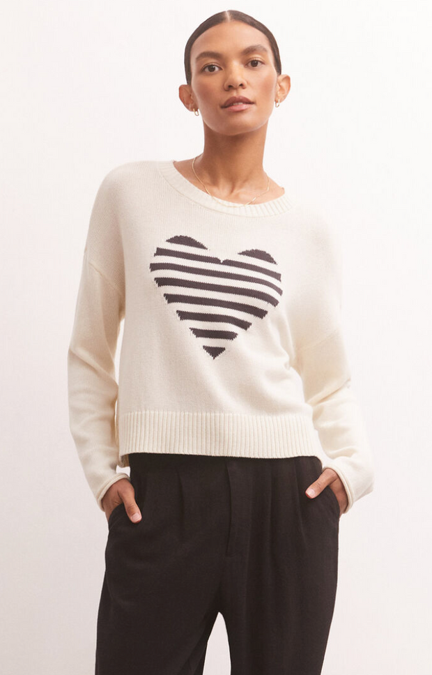Z Supply Sienna Heart Sweater