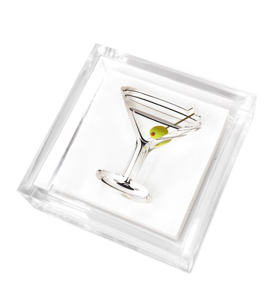 Cocktail Napkin Holder - Martini