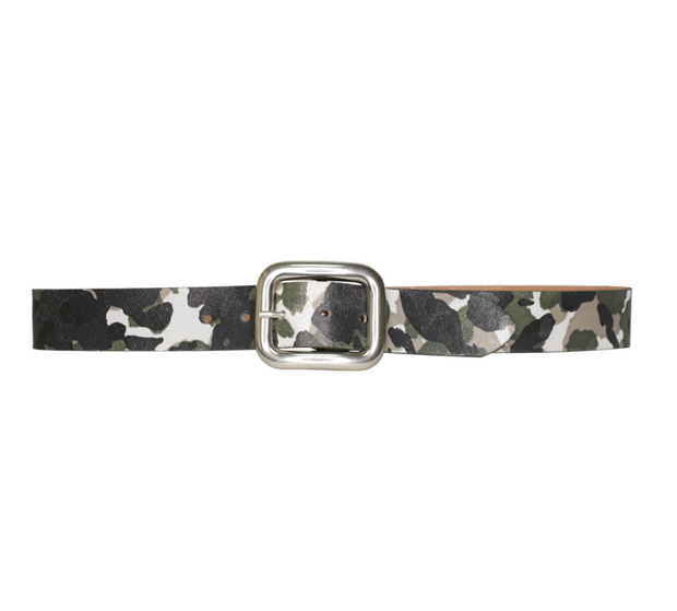 Silver Camo Leather Streets Ahead Belt