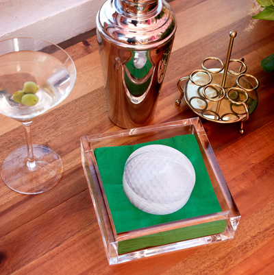 Cocktail Napkin Holder - Golf