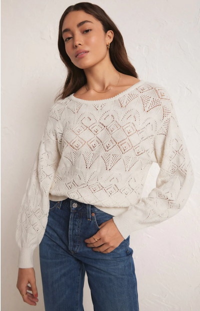 Ethereal Pointelle Knit Surplice Sweater  Fall sweaters for women, Sweaters,  Pointelle sweater
