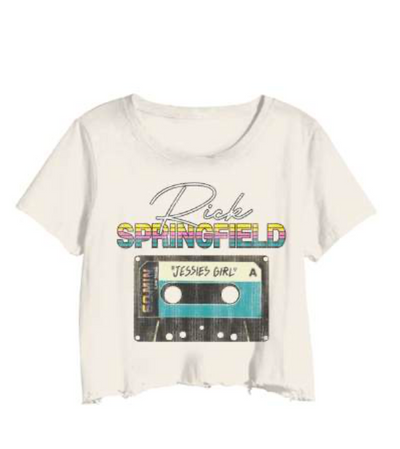 Rick Springfield Cassette Cropped Tee