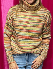 Holly Multi Color Striped Sweater