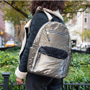 Quilted Nylon Backpack