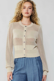 Ginny Crochet Long Sleeve Cardigan
