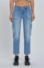 Tracy Cargo Pocket Straight Jean