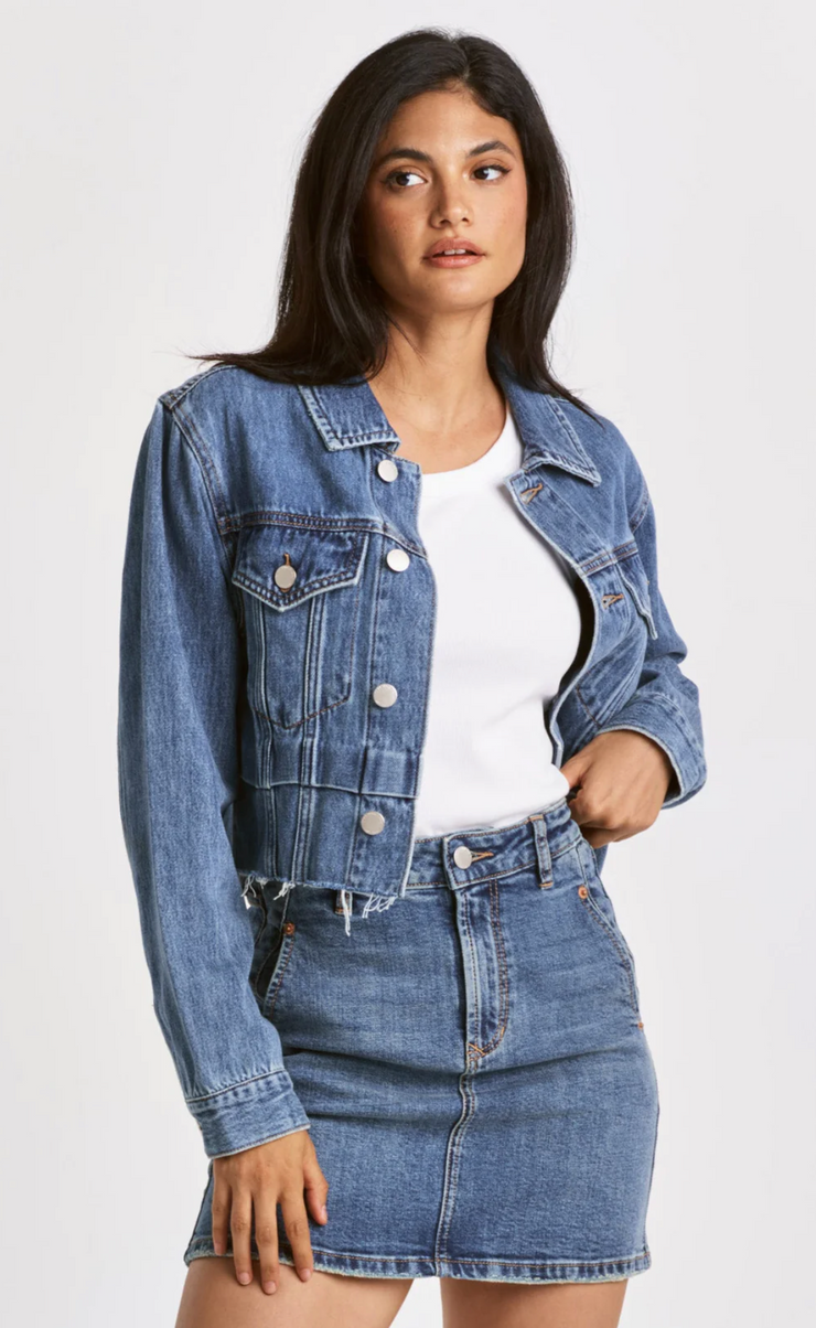 Cut off denim jacket online