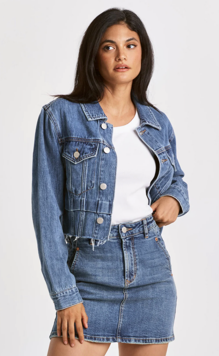 Diana Cut Off Denim Jacket