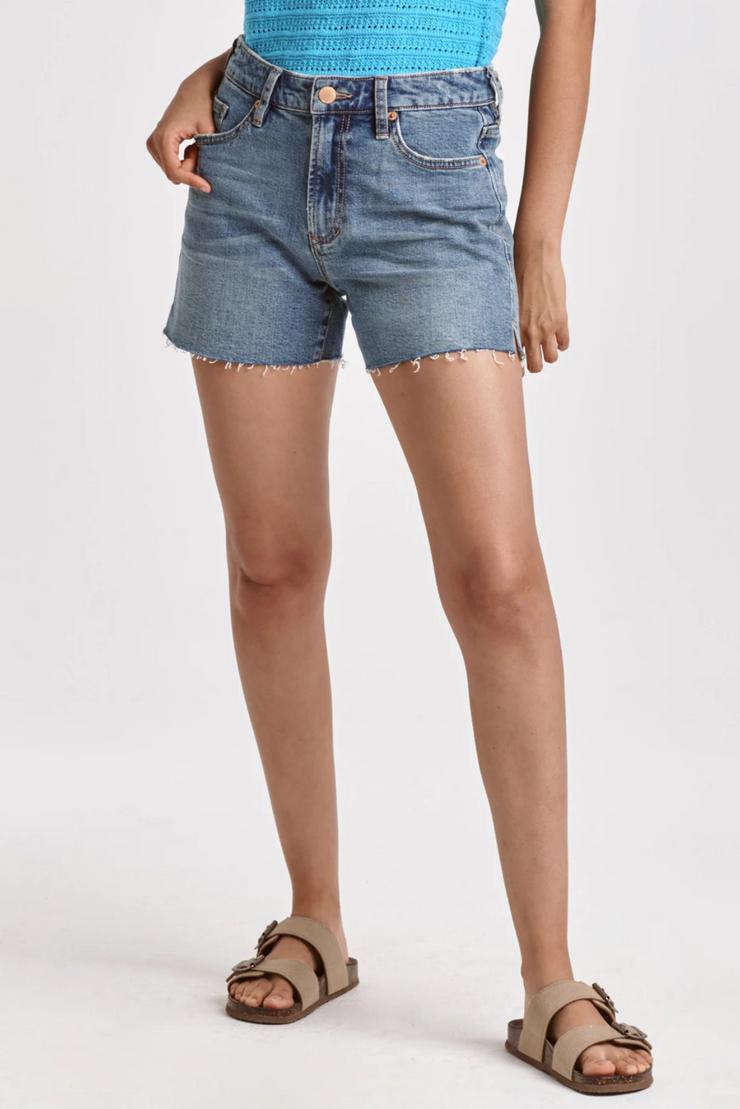 Ivy Cut Off Mid Thigh Shorts