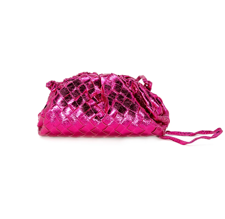 Metallic Woven Evening Bag