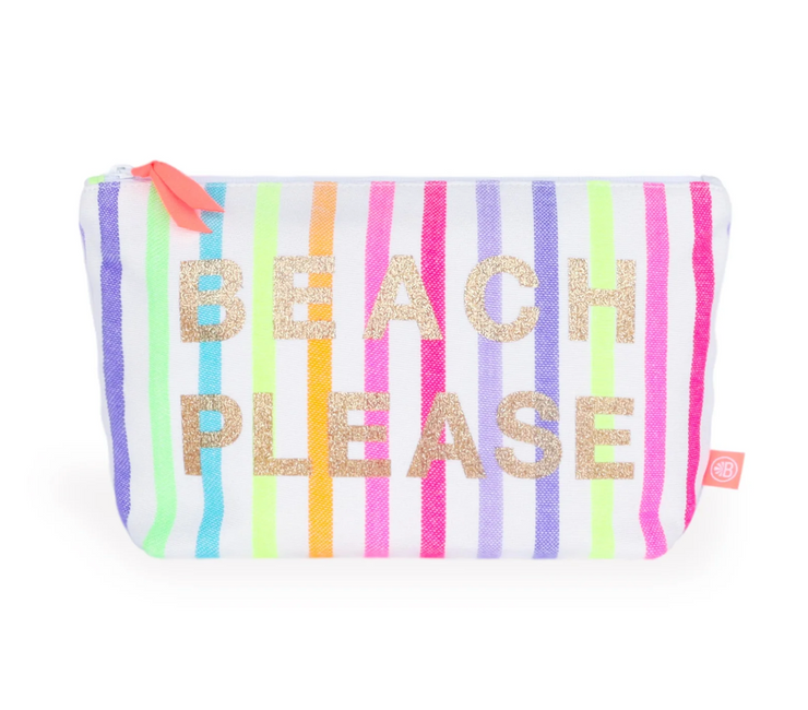 Las Bayadas Beach Clutch with Glitter