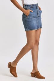 Quincy Classic Dark Denim Skirt