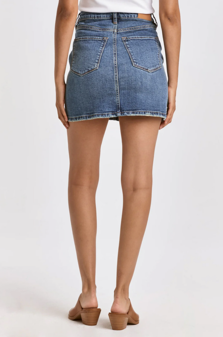 Quincy Classic Dark Denim Skirt