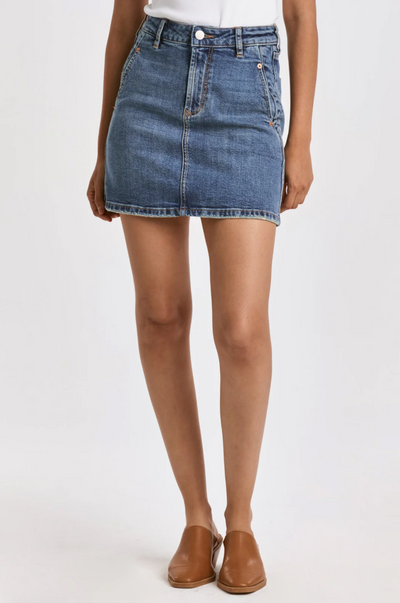 Quincy Classic Dark Denim Skirt