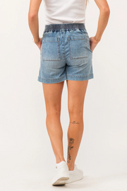 Tayna Chambray High Rise Shorts