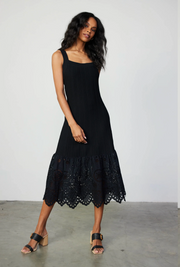 Contast Lace Knit Dress