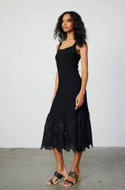 Contast Lace Knit Dress