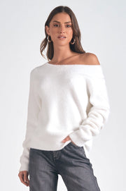 Angela Off the Shoulder Sweater