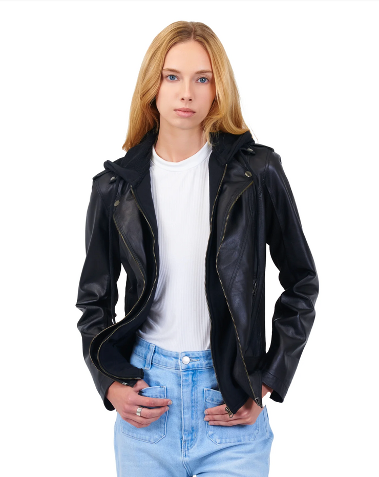 JKT Hannah Burnished Leather Jacket