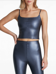 Commando Faux Leather Cami Crop Top