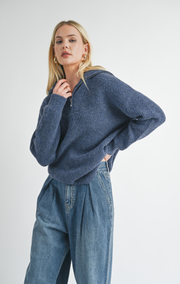 Susan Half Zip Up Sweater