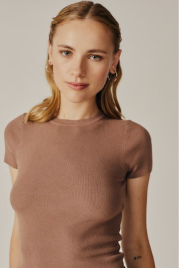 Giselle Short Sleeve Knit Top