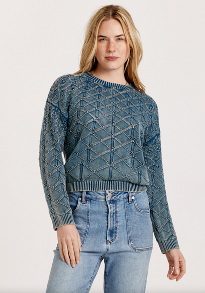 Cosette Acid Wash Sweater