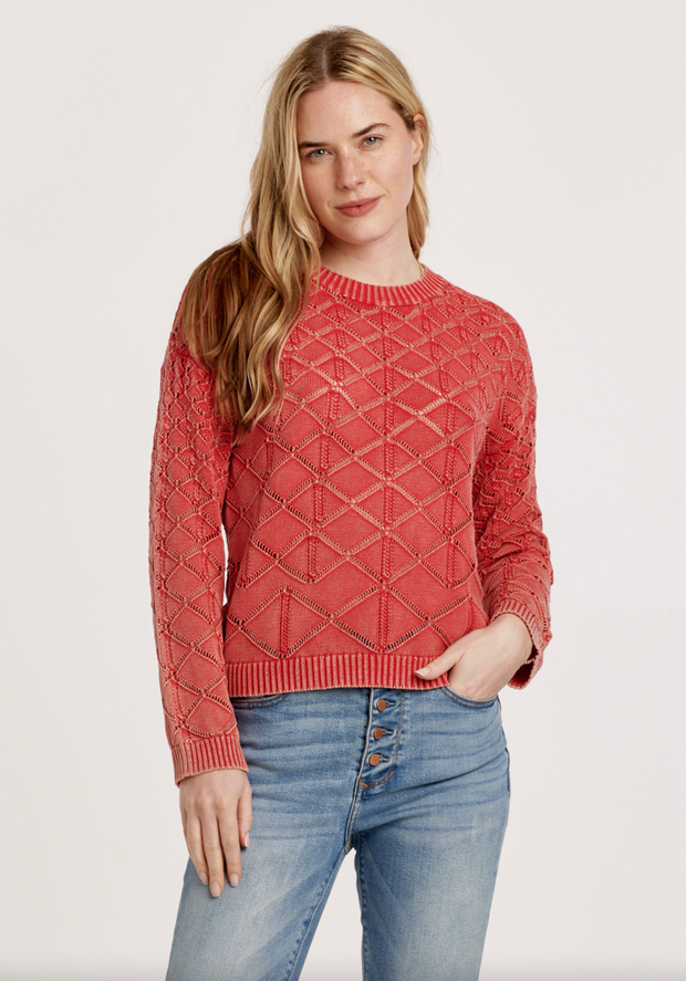 Cosette Acid Wash Sweater