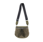 Faux Suede Crossbody Bag