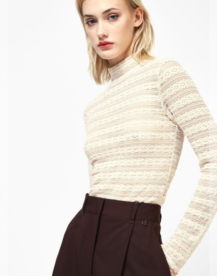 Simone Lace Turtleneck