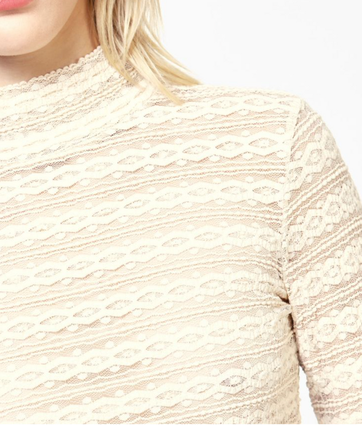 Simone Lace Turtleneck