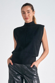 Dorit Sleeveless Mock Neck Sweater