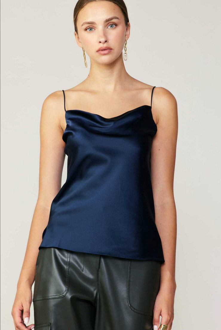 Cowl Neck Silk Cami