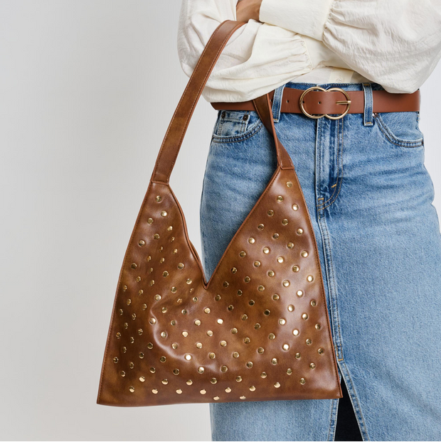 Toro Studded Hobo Bag