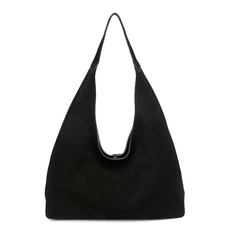 Amber Suede Hobo Bag