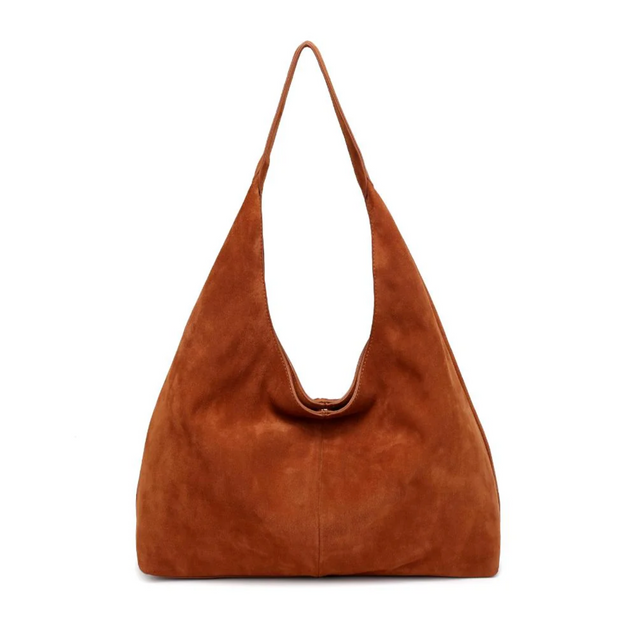 Amber Suede Hobo Bag