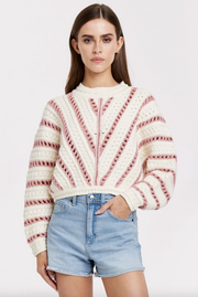 Havana Dolman Sleeve Crochet Sweater