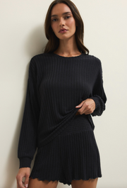 Z Supply Daydream Rib Long Sleeve Top