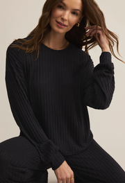 Z Supply Daydream Rib Long Sleeve Top